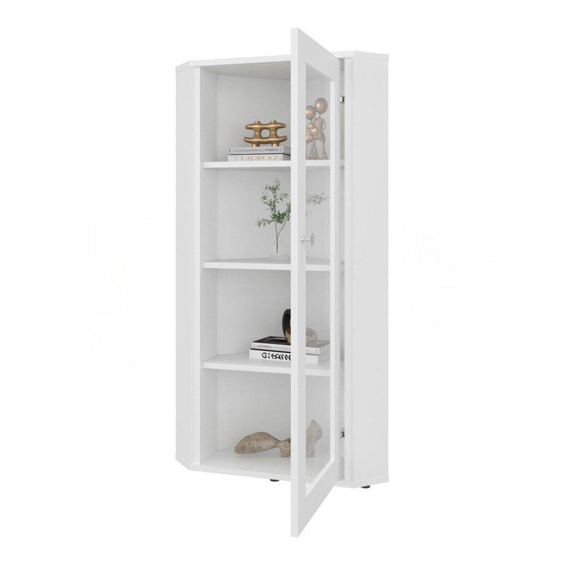 Vitrine Ruffin, 1 porte, 4 tablettes