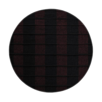 Tapis intérieur / extérieur noir à carreaux