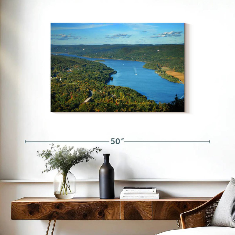 Alvord Hudson River d'en haut, H 24 po x l 36 po