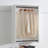 Devi White Wall Mounted Wood Closet System-1924130003