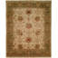 Wool Oriental Area Rug in Ivory/Brown/Green-1177404302