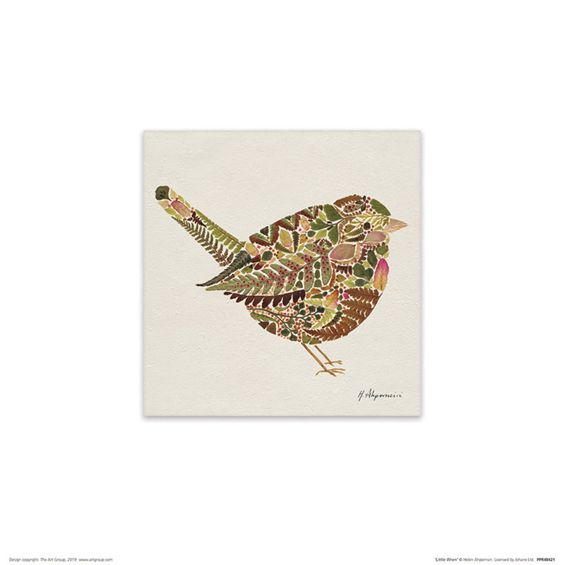Little Wren 1 Piece Painting, 30 cm H x 30 cm W x 0.01 cm D