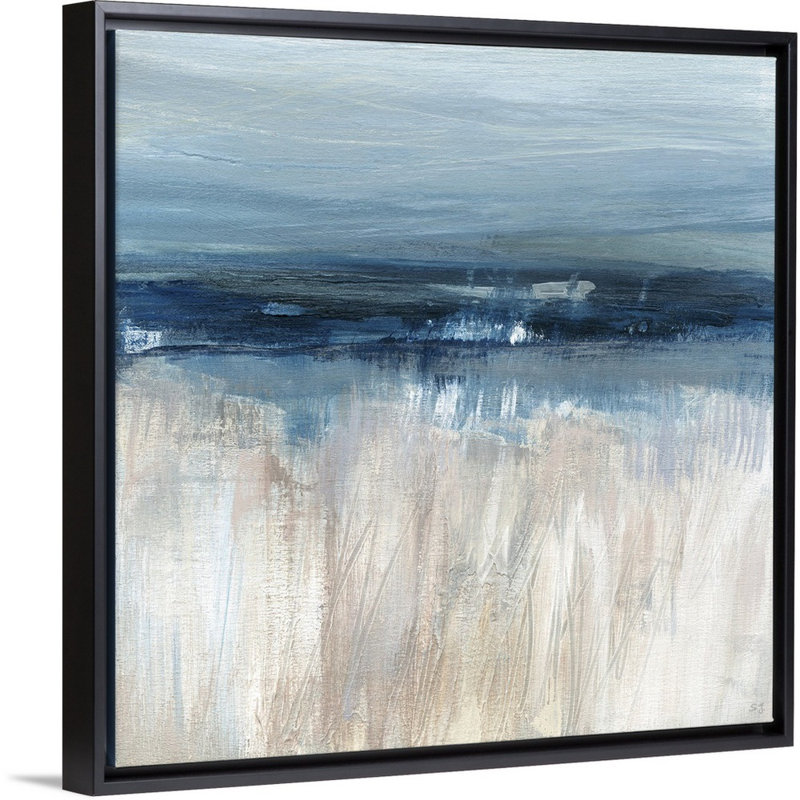 «On the Severn II», reproduction d'art sur toile, Cadre flottant noir, H 31,7 po x l 31,7 po x P 1,75 po
