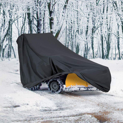 Housse de souffleuse à neige noire, tissu Oxford résistant au froid et au gel, housse de souffleuse à neige imperméable pour le rangement extérieur, L 60 po x l 33 po x H 45 po