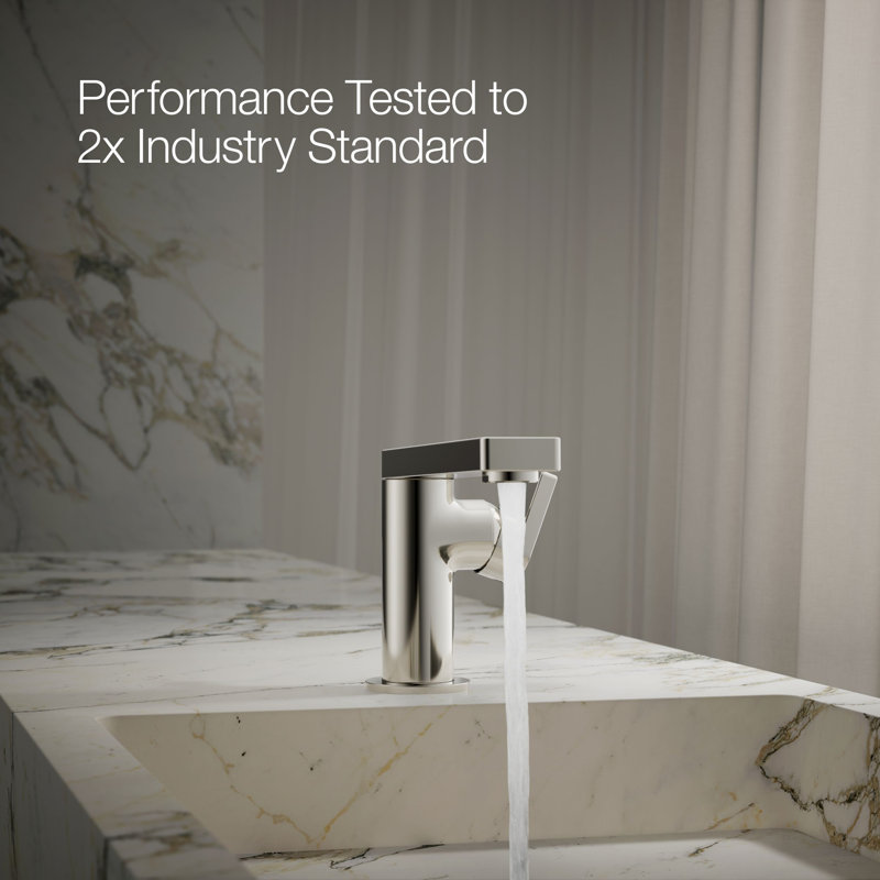 Composed® Single-Handle Bathroom Faucet with Drain Assembly, Vibrant Polished Nickel