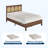 Full Bed Frame with Rattan Headboard, Storage Shelf, Underbed Storage & Silent Slats-129489431