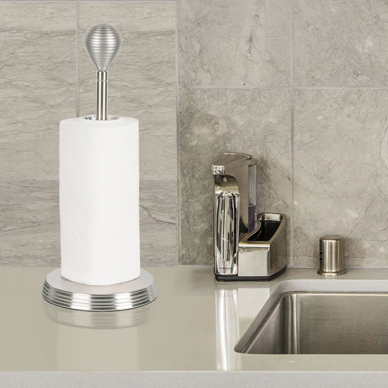 Porte-serviettes en papier sans plaque en nickel