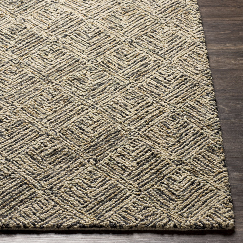 Wool Area Rug, Rectangle 9' x 12'