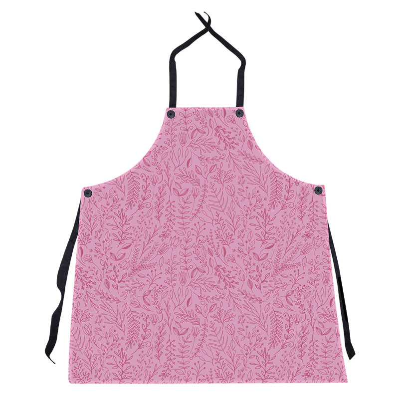 Tablier à motif floral ditsy, Rose