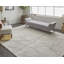 Tapis ivoire / gris en chenille tissé à la machine Iraklis-945219144