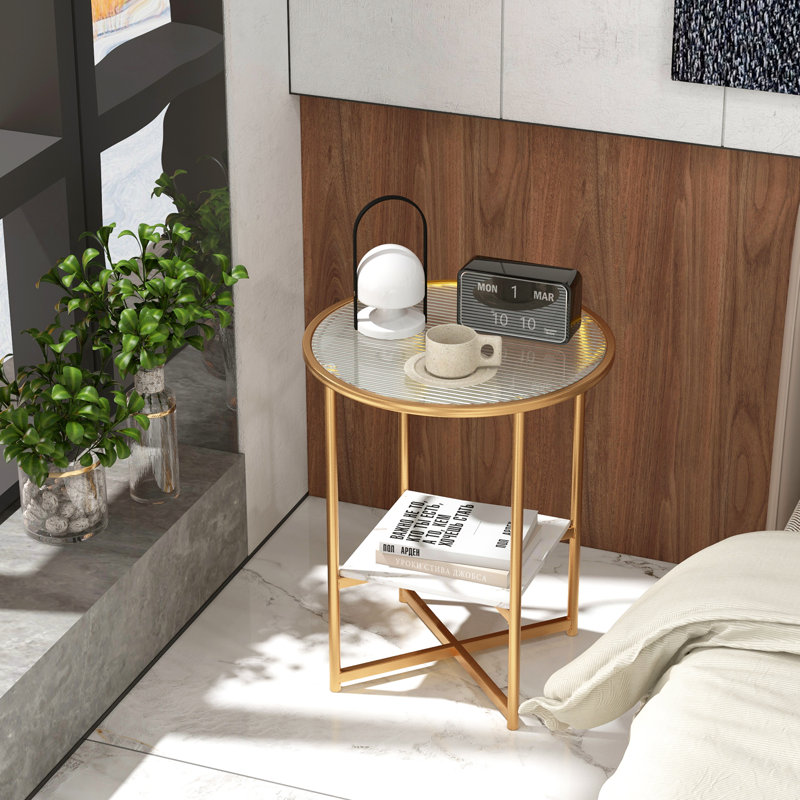 Arison Cross Legs End Table