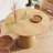 43" Wooden Circular Dining Table-1977861077