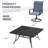 Patio Dining Set with 8 Padded Swivel Dining Chairs and 59" Square Dining Table-1088501320