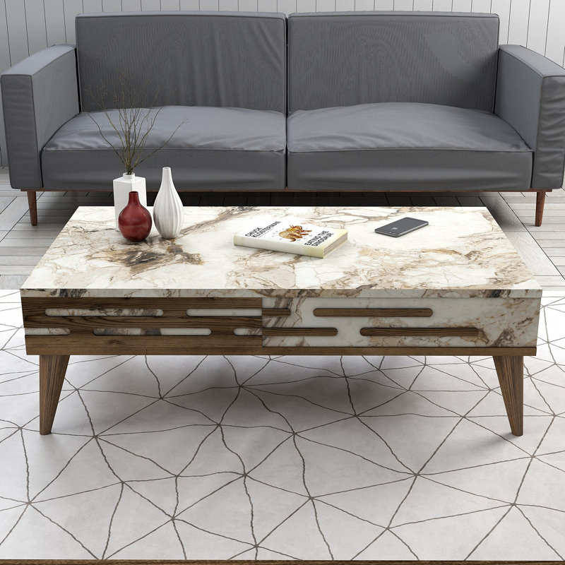 Ensemble de meubles de salon, Brun/crème
