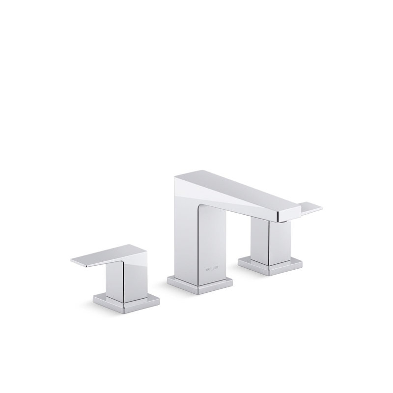 Honesty Widespread Bathroom Sink Faucet, 0.5 Gpm, Polished Chrome