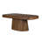 Ekta Solid Acacia Wood Coffee Table, Brown
