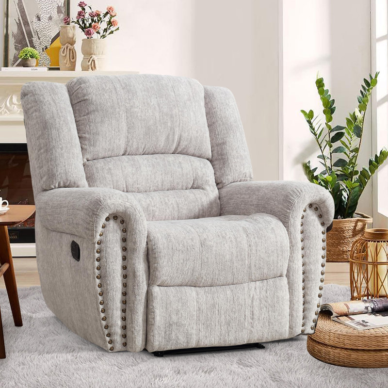 Fauteuil inclinable l 40,9 po Chemika, Boucle blanche neige