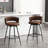 Kymberlynn Swivel Upholstered Low Back Bar & Counter Stool With Metal Frame-1926543887-1912750046