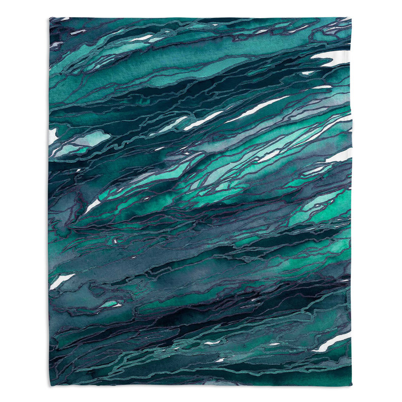 Hand Woven Throw Blanket, 51" W x 60" L