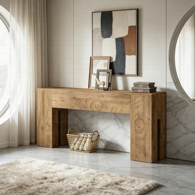 70.8" Console Table, Long Sofa Table For Entryway Hallway, Farmhouse Wood Console Table With Heavy Duty Support