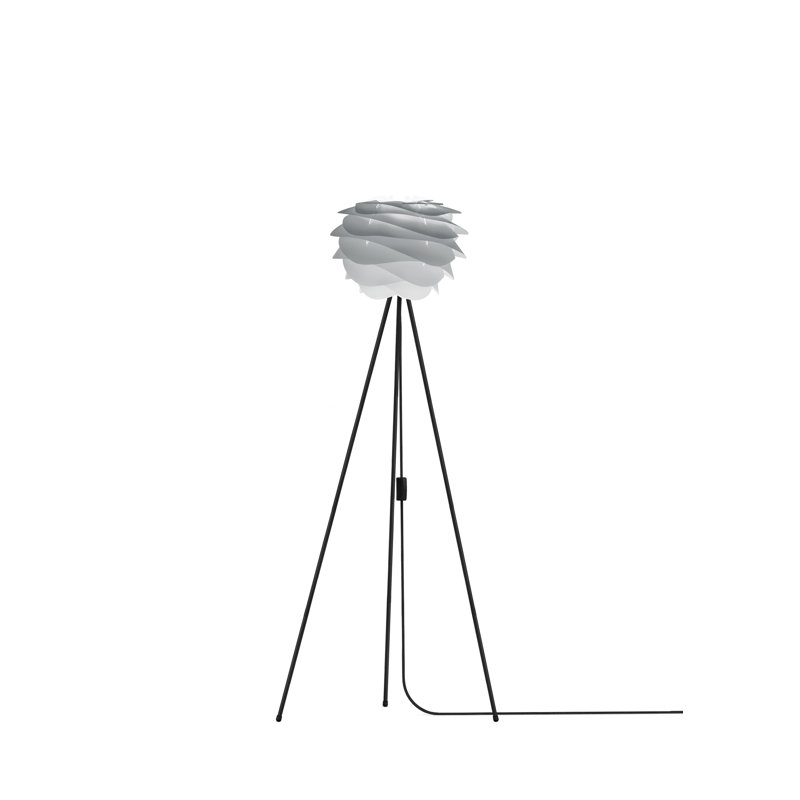 Lampe trépied 52 po Carmina, Noir, Rose