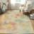 8X10 Machine Washable Area Rug Non-Slip Low Pile Abstract Indoor Carpet For Bedroom Living Room Dining Room