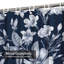 Rideau de douche imperméable à motif floral de style oriental avec 12 crochets-1757457054