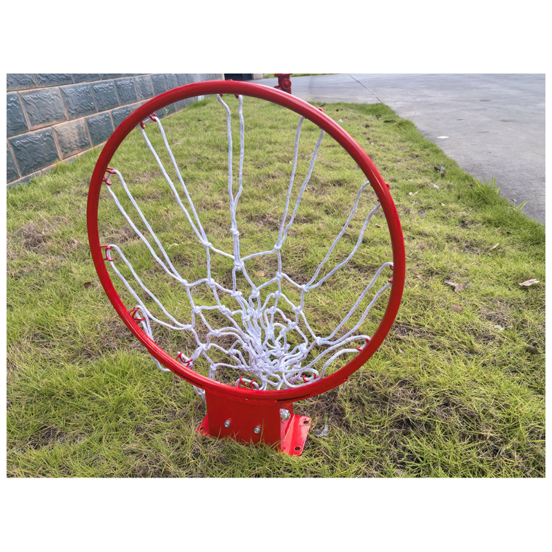 Cerceau de basketball mural LQ05, pour utilisation intérieure et extérieure avec rebord orange durable et filet en nylon robuste pour la maison
