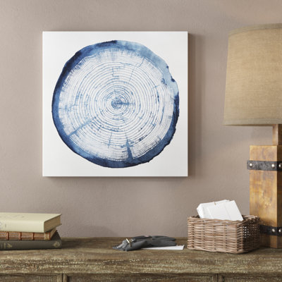 Tree Ring Overlay I 1 Piece Wrapped Canvas Painting