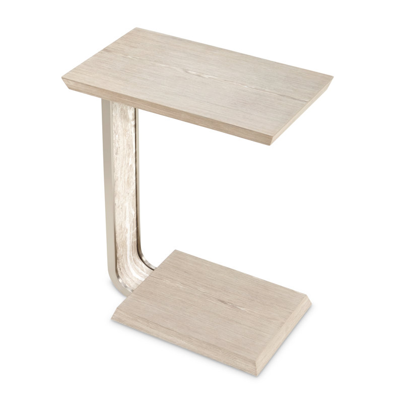 Lotus Bay C-Shaped Accent Table - Sand