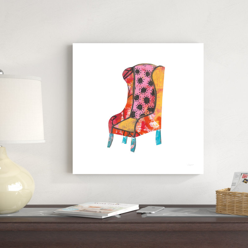 «Mod Chairs IV» par Courtney Prahl, impression sur toile tendue, H 20 po x l 20 po