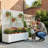 Metal Planter Box with Trellis with Wheels-1081861623-1097344964