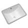 18" L x 14" W Undermount White Ceramic Rectangle Sink Under Counter Basin Bathroom Sink