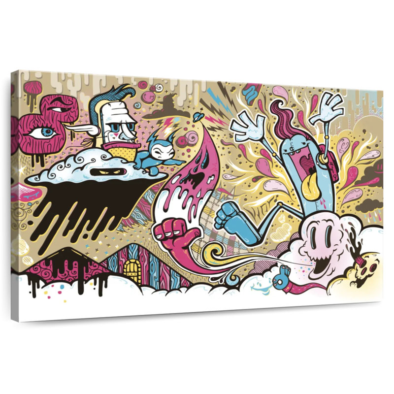 Ashelle Abstract Cartoon, 34" H x 51" W