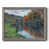 Bois de grange gris encadré sur toile