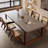 Gray Rectangular Solid wood Butterfly Leaf  Dining Table-552300198