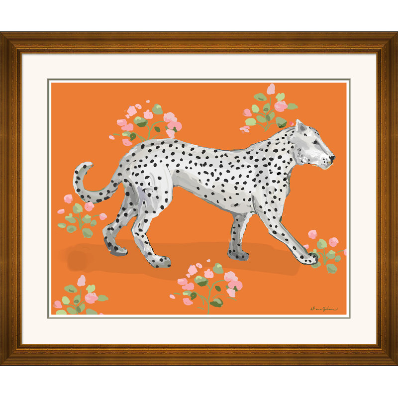 Stealth Right Print by Dana Gibson, Orange/Black/White