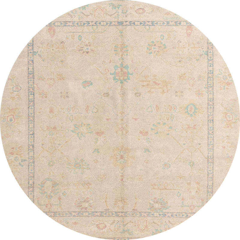 Tapis abstrait moderne 4335, Rond 8 pi