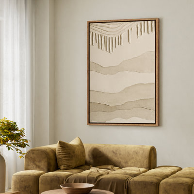 Framed Canvas Wall Art - Vintage Abstract Wall Prints for Bedroom - 24"x36"