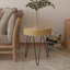 Ensemble de 2 tables basses gigognes en bois naturel Farmhouse