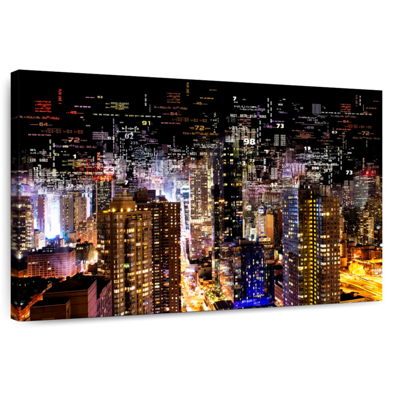 Ravi Times Square, 26" H x 39" W