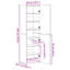 Highboard 50X42.5X185 Cm Engineered Wood-2088998652
