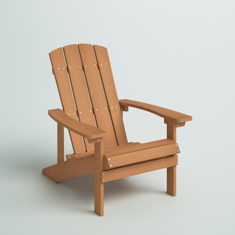 Calais Outdoor Adirondack Chair, Light Wood