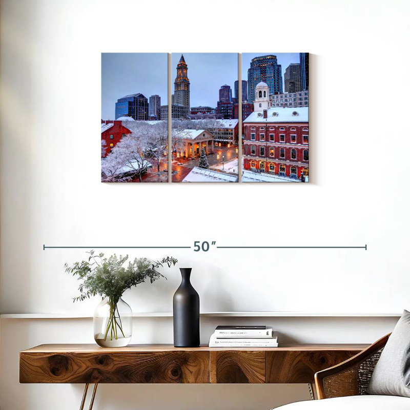 Nicci Boston Wintertime, 20" H x 33" W