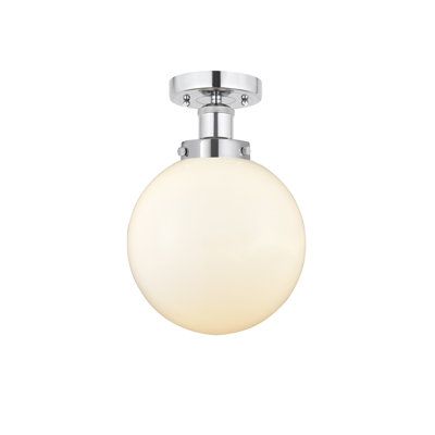 Alphonsa Glass Semi Flush Mount