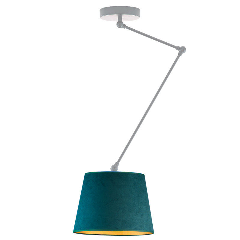 Billat 1 - Light Single Chandelier, Green;Gold, Silver