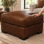 Iljan Square Leather Ottoman