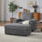 42.5-Inch Corduroy Single Recliner With Backrest Pillow, Cup Holder Design, Storage Footrest, Comfortable Sofa-Deep-Seated Living Room Sofa-811078659