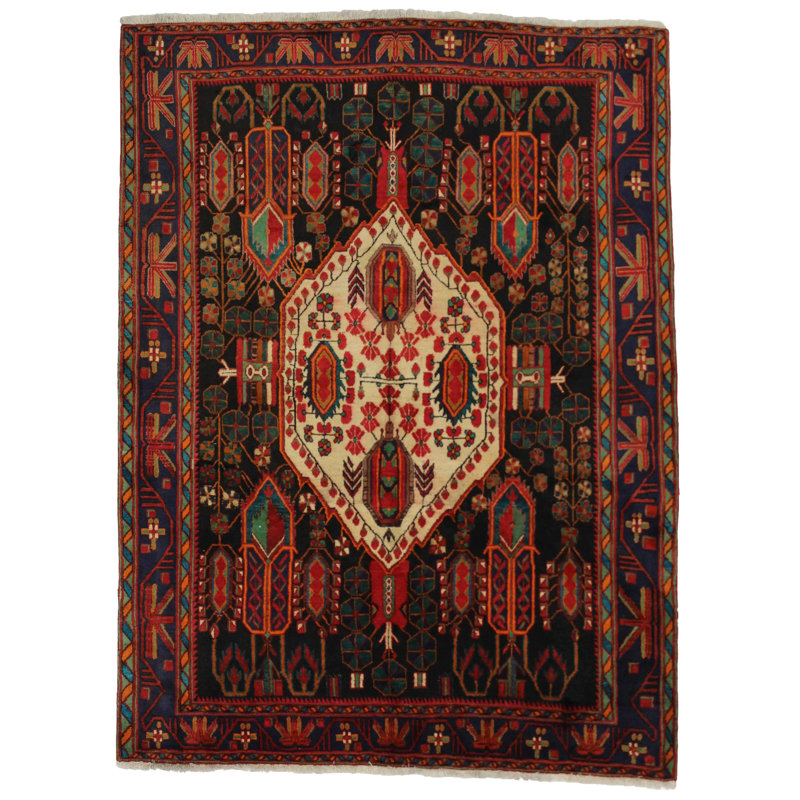 Oriental Area Rug in Rust