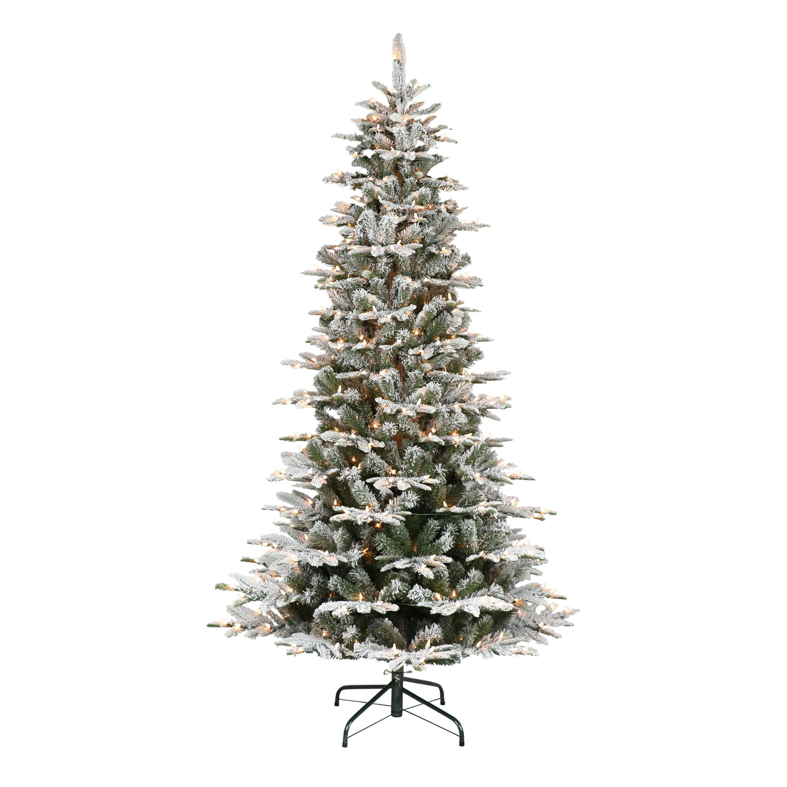 Lighted Artificial Fir Christmas Tree, 7.5'